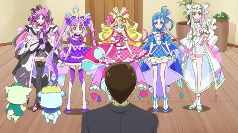 アニメ「キミとアイドルプリキュア♪」の第47話「Trio Dreams リターンズ!?」の一場面(c)ABC-A・東映アニメーション