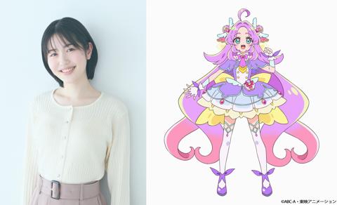 アニメ「プリキュア」シリーズの第23弾「名探偵プリキュア！」に出演する千賀光莉さん（左）とキュアアンサー（c）ABC-A・東映アニメーション