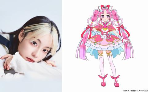 アニメ「プリキュア」シリーズの第23弾「名探偵プリキュア！」に出演する本渡楓さん（左）とキュアミスティック（c）ABC-A・東映アニメーション