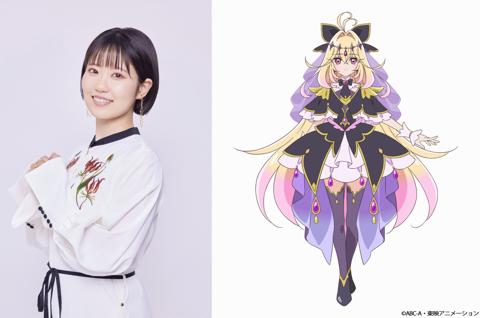 アニメ「プリキュア」シリーズの第23弾「名探偵プリキュア！」に出演する東山奈央さん（左）とキュアアルカナ・シャドウ（c）ABC-A・東映アニメーション