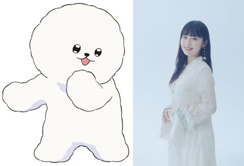 アニメ「正反対な君と僕」に登場するイエティ（左）とイエティの声優を務める楠木ともりさん（c）阿賀沢紅茶／集英社・「正反対な君と僕」製作委員会