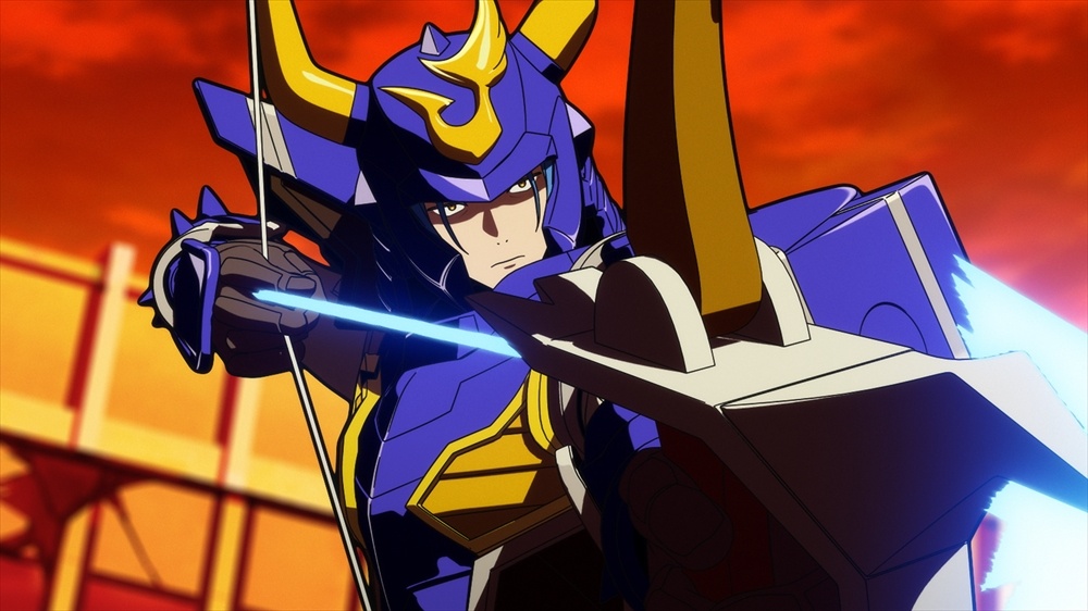 アニメ「鎧真伝サムライトルーパー」の第5話「刺怒根主」の一場面(c)SUNRISE