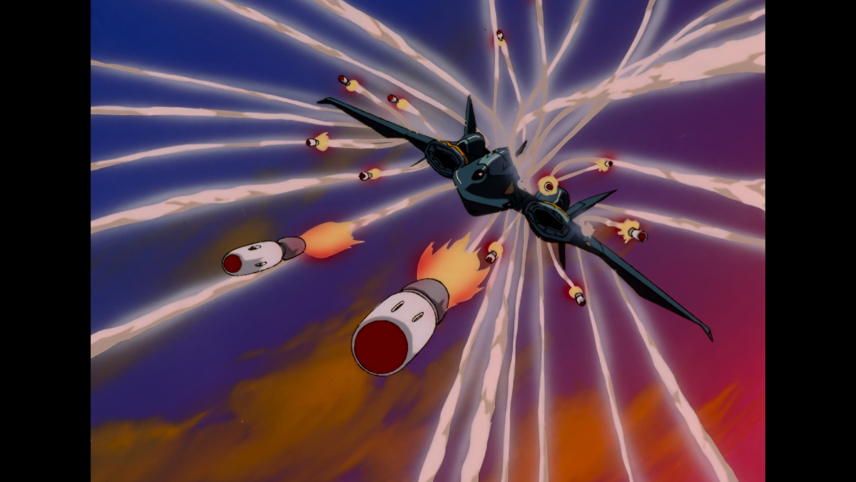 アニメ「マクロスプラス -MOVIE EDITION-」の一場面（c）1995 BIGWEST／MACROSS PLUS PROJECT