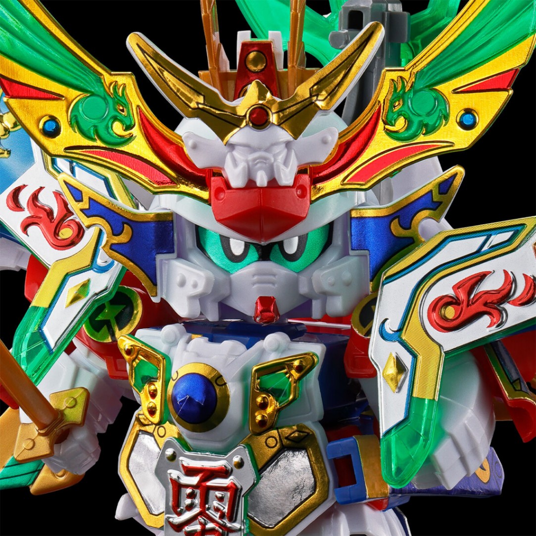 「SDガンダムBB戦士　超SD戦国伝　武神輝羅鋼」の天零頑駄無のプラモデル「SDガンダム BB戦士 天零頑駄無 復刻輝羅鋼Ver.」（c）創通・サンライズ