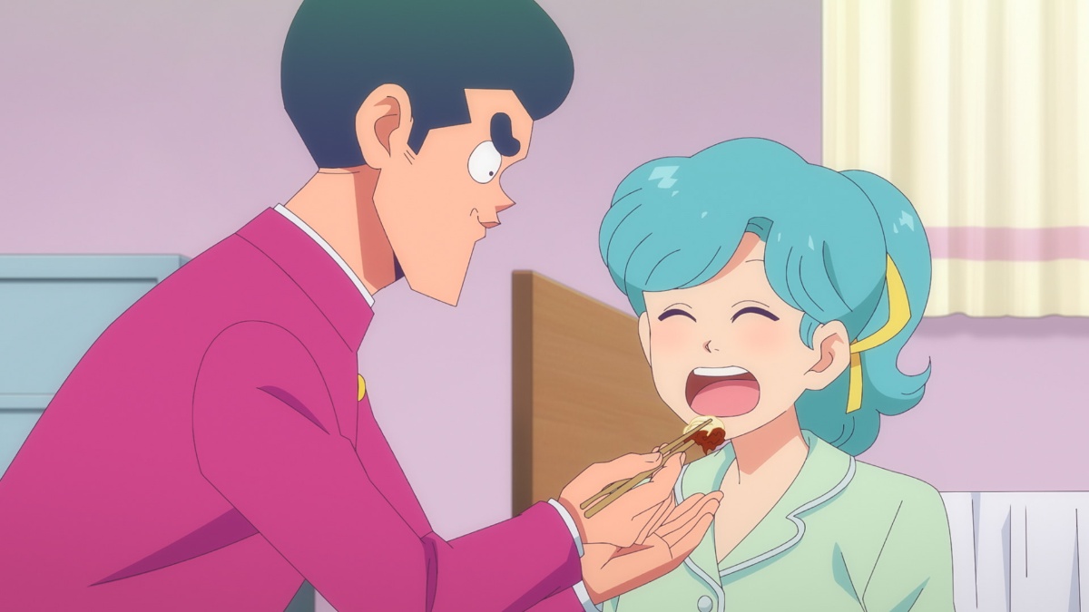 アニメ「ハイスクール！奇面組」の第6話「モジモジ豪くん／教えてください結婚のこと」の一場面（c）新沢基栄／集英社・奇面組