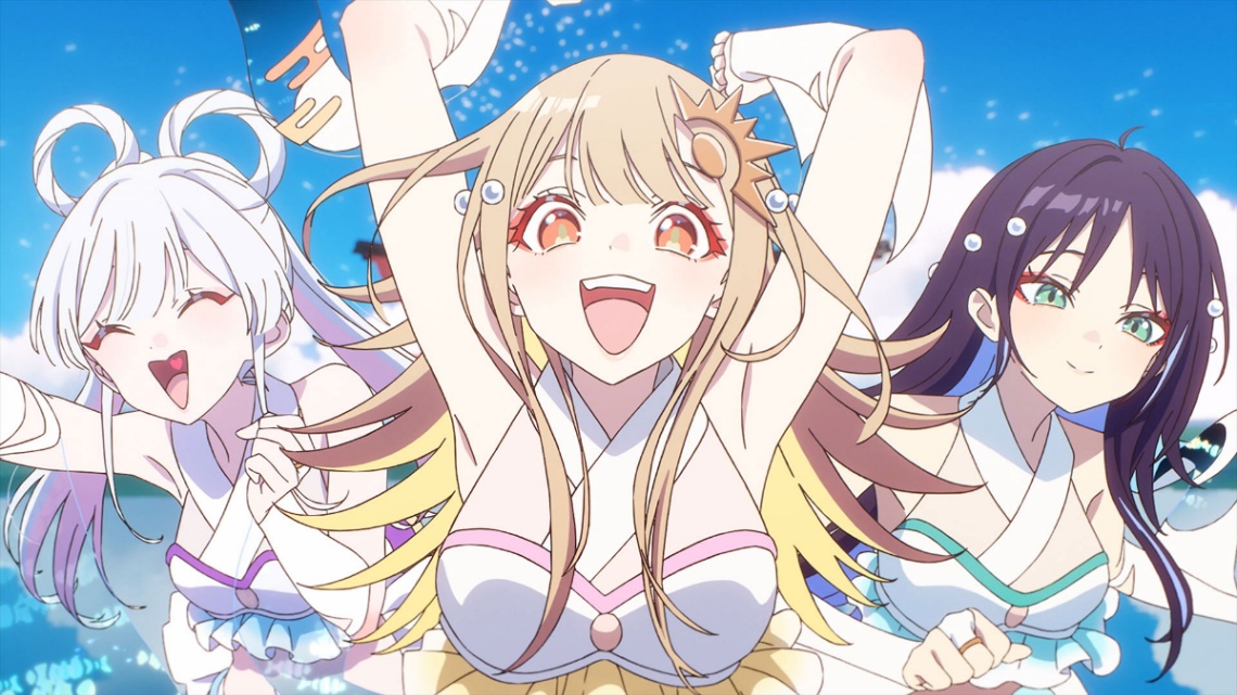 アニメ「超かぐや姫！」のエンディングテーマ「ray 超かぐや姫！Version」のミュージックビデオの一場面（c）コロリド・ツインエンジンパートナーズ