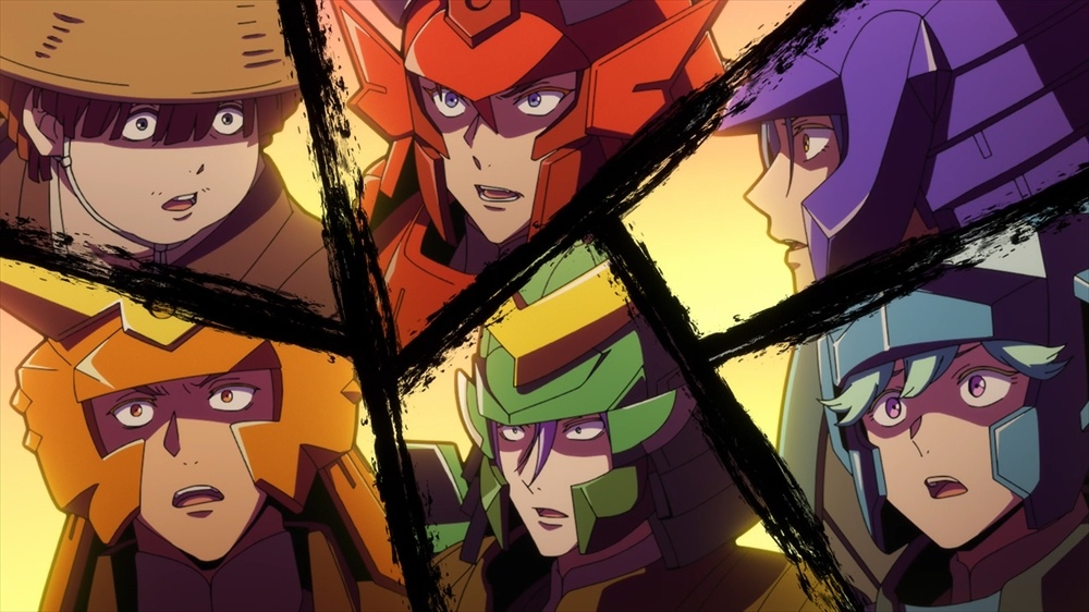 アニメ「鎧真伝サムライトルーパー」の第9話の一場面(c)SUNRISE