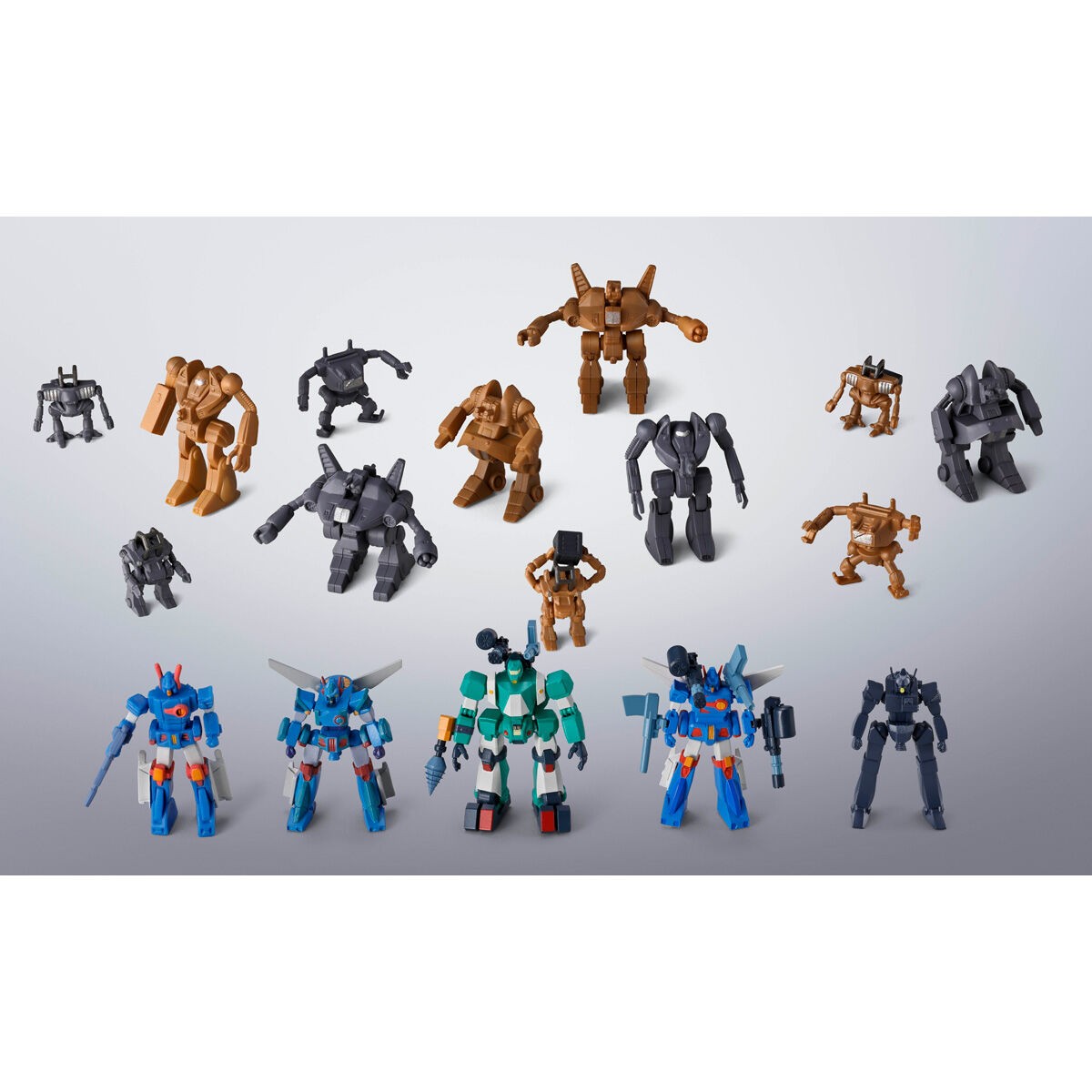 「戦闘メカ ザブングル」の玩具のセット「超合金魂 GX-38X ウォーカーマシンセット」(C)創通・サンライズ