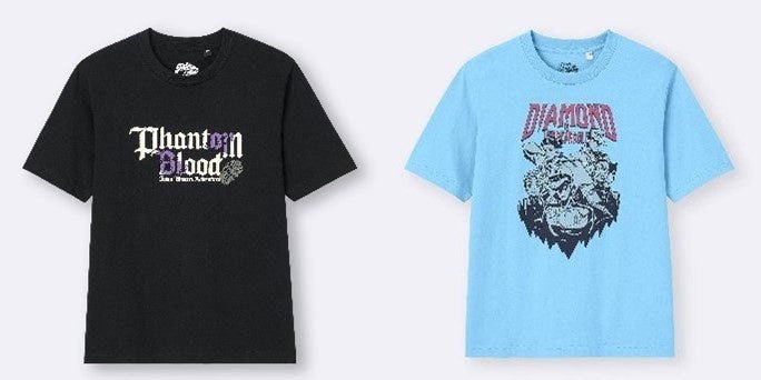 アニメ「ジョジョの奇妙な冒険」シリーズとGUがコラボしたTシャツ