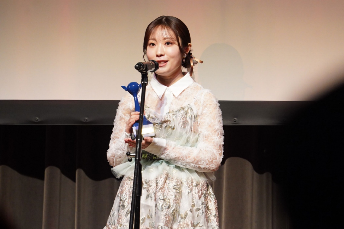 「第20回声優アワード」で歌唱賞を受賞した「AiScReam」の黒澤ルビィ役の降幡愛さん