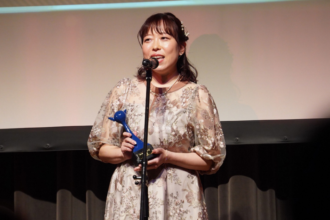 「第20回声優アワード」で特別賞を受賞した水野なみさん