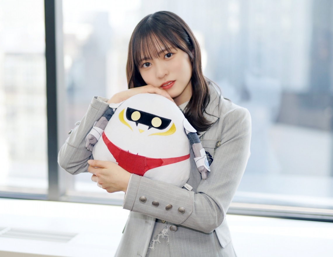 アニメ「スノウボールアース」の宣伝大使を務める「日向坂46」の正源司陽子さん