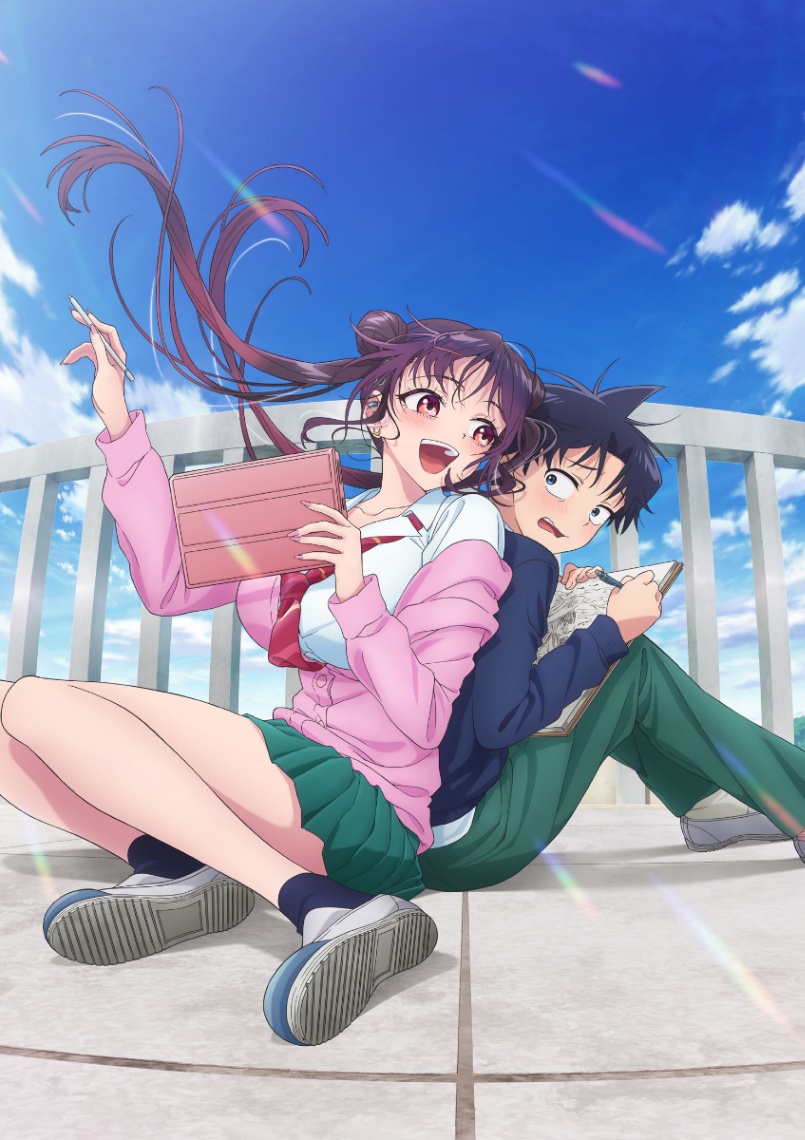 アニメ「描くなるうえは」の第1弾キービジュアル（c）高畑弓・蒲夕二／白泉社／「描くなるうえは」製作委員会