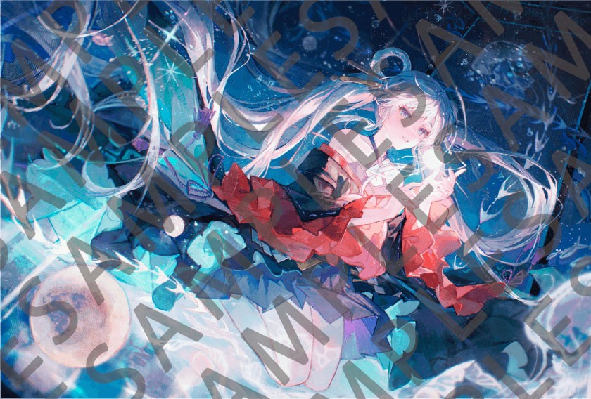 アニメ「超かぐや姫！」の入場者特典第4弾の「『歌ってみた』イラストポストカード」（c）コロリド・ツインエンジンパートナーズ