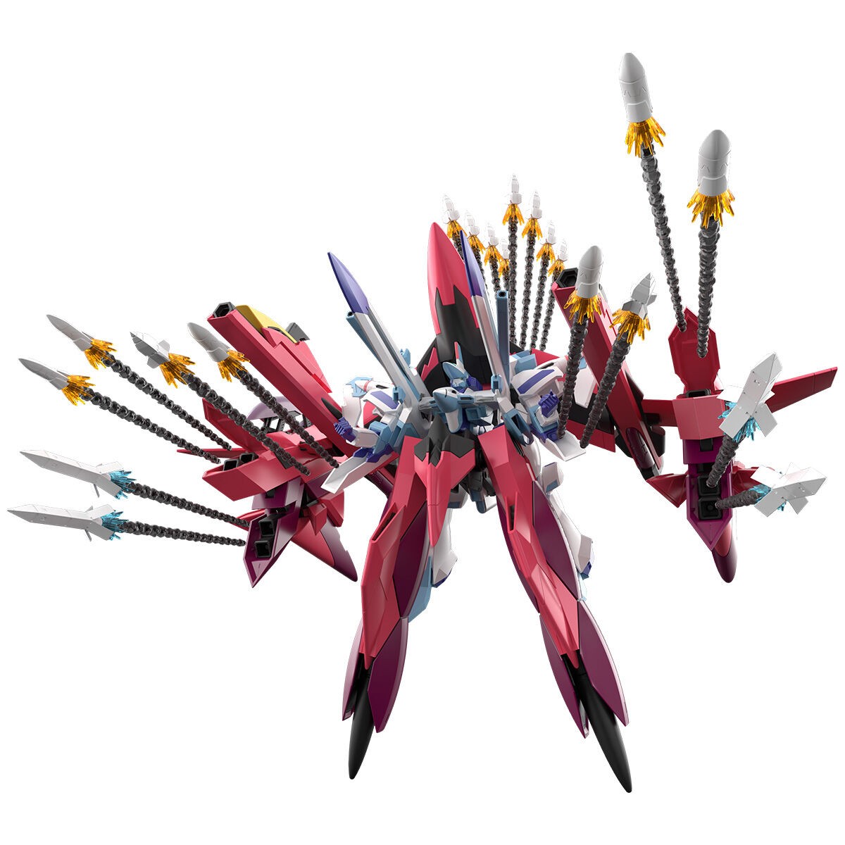 「スーパーロボット大戦OG」シリーズのアルテリオンとベガリオンのプラモデルのセット「SMP ［SHOKUGAN MODELING PROJECT］ スーパーロボット大戦OG ハイペリオン【プレミアムバンダイ限定】」（C）SRWOG PROJECT