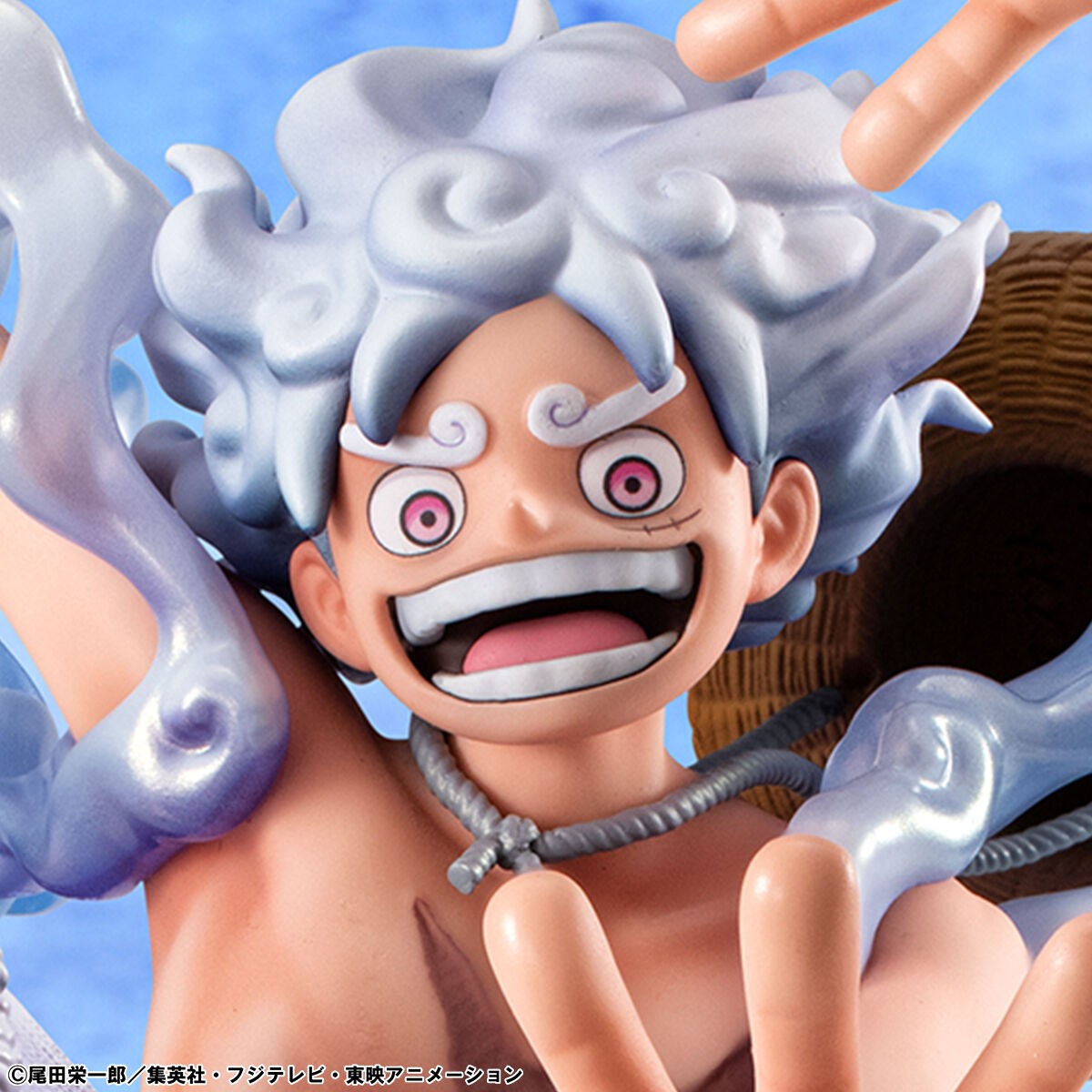 「ONE PIECE」のモンキー・D・ルフィ“ギア5”のフィギュア「Portrait.Of.Pirates ワンピース “Evolutionary History” モンキー・D・ルフィ“ギア5”」（C）尾田栄一郎／集英社・フジテレビ・東映アニメーション