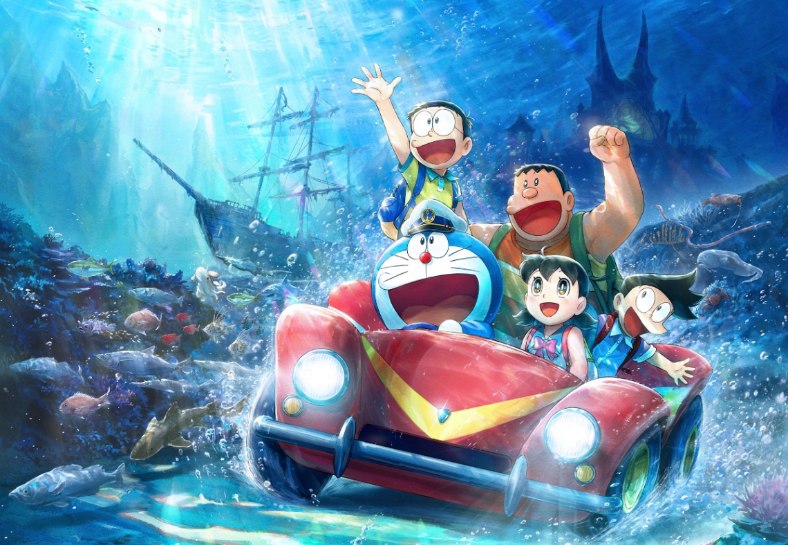アニメ「映画ドラえもん 新・のび太の海底鬼岩城」のビジュアル（C）藤子プロ・小学館・テレビ朝日・シンエイ・ADK 2026