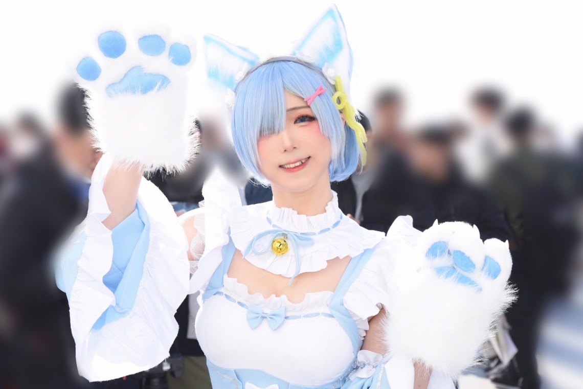 「Re:ゼロから始める異世界生活」レムのコスプレを披露したぷらるさん