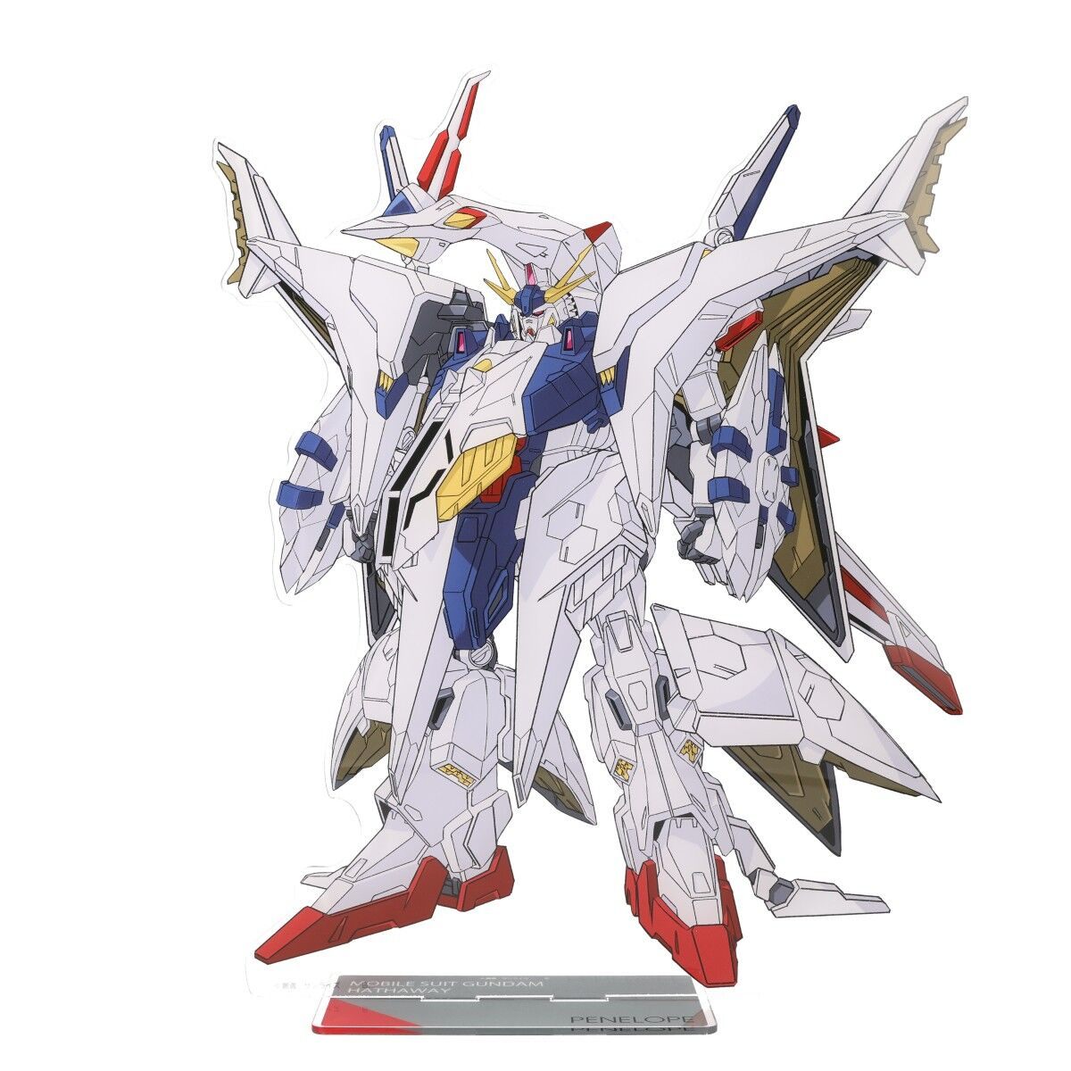 「機動戦士ガンダム 閃光のハサウェイ」のΞガンダムのアクリルスタンド「機動戦士ガンダム 閃光のハサウェイ MSイラスト ビッグアクリルスタンド Ξガンダム」（C）創通・サンライズ