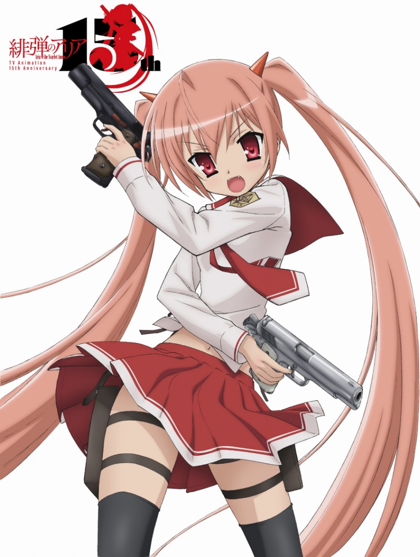 アニメ「緋弾のアリア」のビジュアル（C）2011 赤松中学・株式会社KADOKAWA メディアファクトリー刊／東京武偵高校