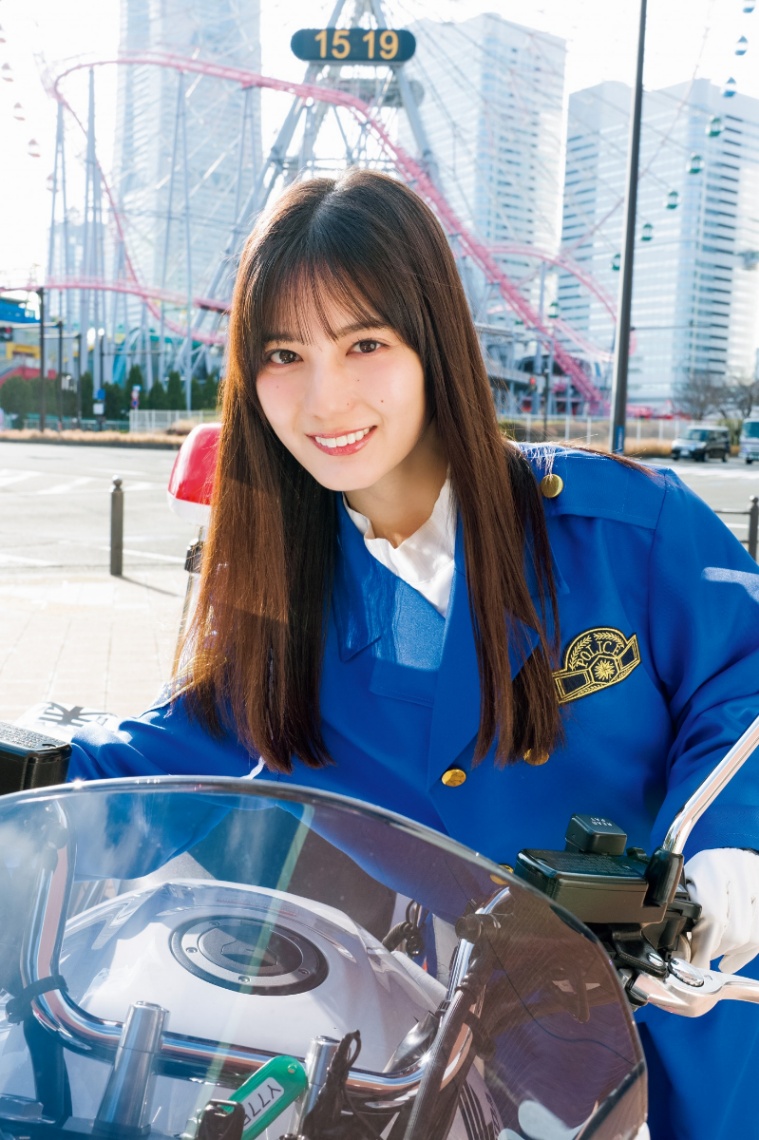 「週刊少年サンデー」21号に登場した「日向坂46」の小坂菜緒さん（C）撮影／Takeo Dec.