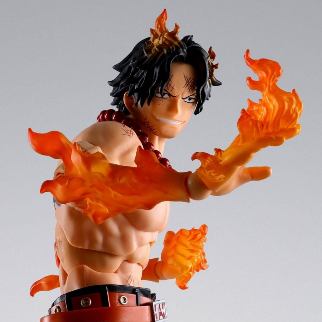 「ONE PIECE」のポートガス・D・エースのフィギュア「S.H.Figuarts ポートガス・D・エース -マリンフォード頂上決戦-」（C）尾田栄一郎／集英社・フジテレビ・東映アニメーション