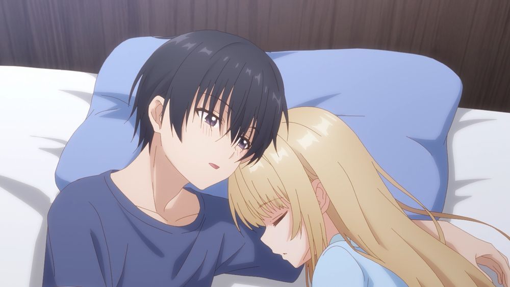 アニメ「お隣の天使様にいつの間にか駄目人間にされていた件」の第2期の第4話「天使様とおうちデート」（C）佐伯さん・SBクリエイティブ／アニメ「お隣の天使様」製作委員会