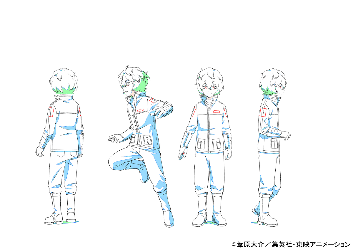アニメ「ワールドトリガー」の新プロジェクト「REBOOTプロジェクト」のキャラクター設定画（C）葦原大介／集英社・東映アニメーション