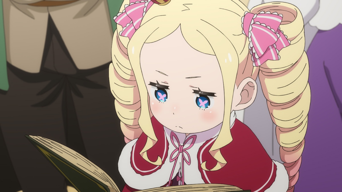 アニメ「Re：ゼロから始める異世界生活」の第71話「棒振り」の一場面（c）長月達平・株式会社KADOKAWA刊／Re：ゼロから始める異世界生活4製作委員会