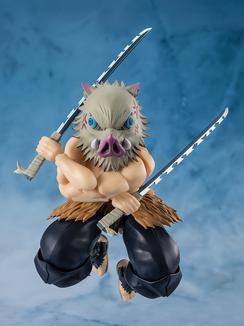 「鬼滅の刃」の嘴平伊之助のフィギュア「S.H.Figuarts 嘴平伊之助」（C）吾峠呼世晴／集英社・アニプレックス・ufotable