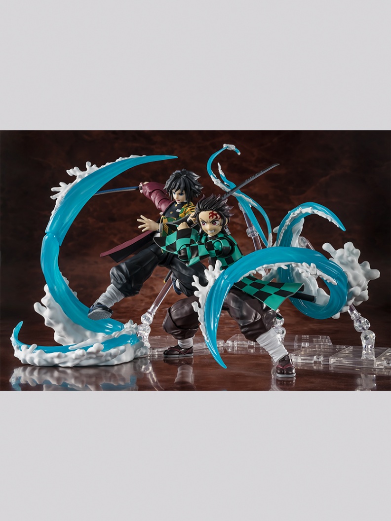 「鬼滅の刃」のフィギュア「S.H.Figuarts」シリーズ用のエフェクトパーツセット「S.H.Figuarts 竈門炭治郎＆冨岡義勇 水の呼吸エフェクトパーツSET」（C）吾峠呼世晴／集英社・アニプレックス・ufotable