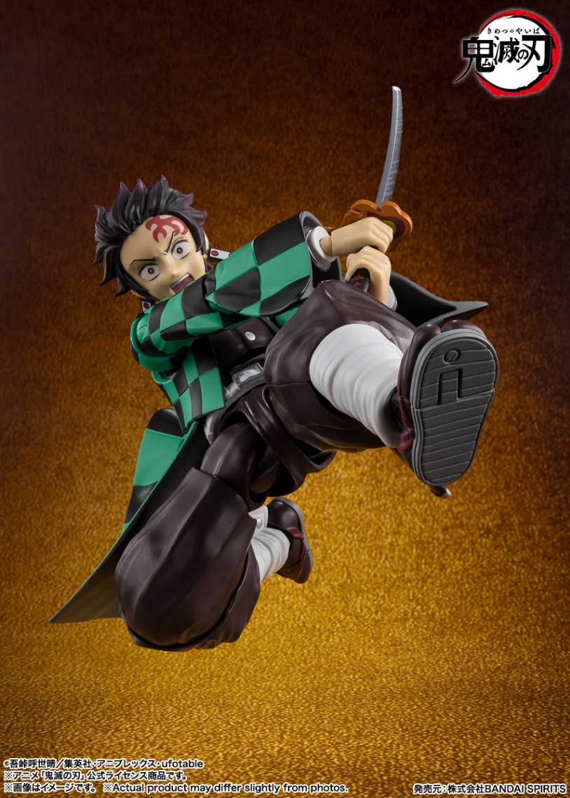 「鬼滅の刃」の竈門炭治郎のフィギュア「S.H.Figuarts 竈門炭治郎 無限城決戦ver.」（C）吾峠呼世晴／集英社・アニプレックス・ufotable