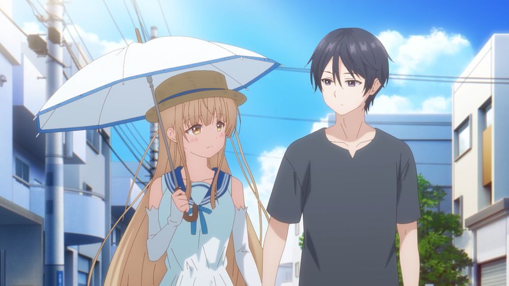 アニメ「お隣の天使様にいつの間にか駄目人間にされていた件」の第2期の第5話「天使様と夏祭り」（C）佐伯さん・SBクリエイティブ／アニメ「お隣の天使様」製作委員会