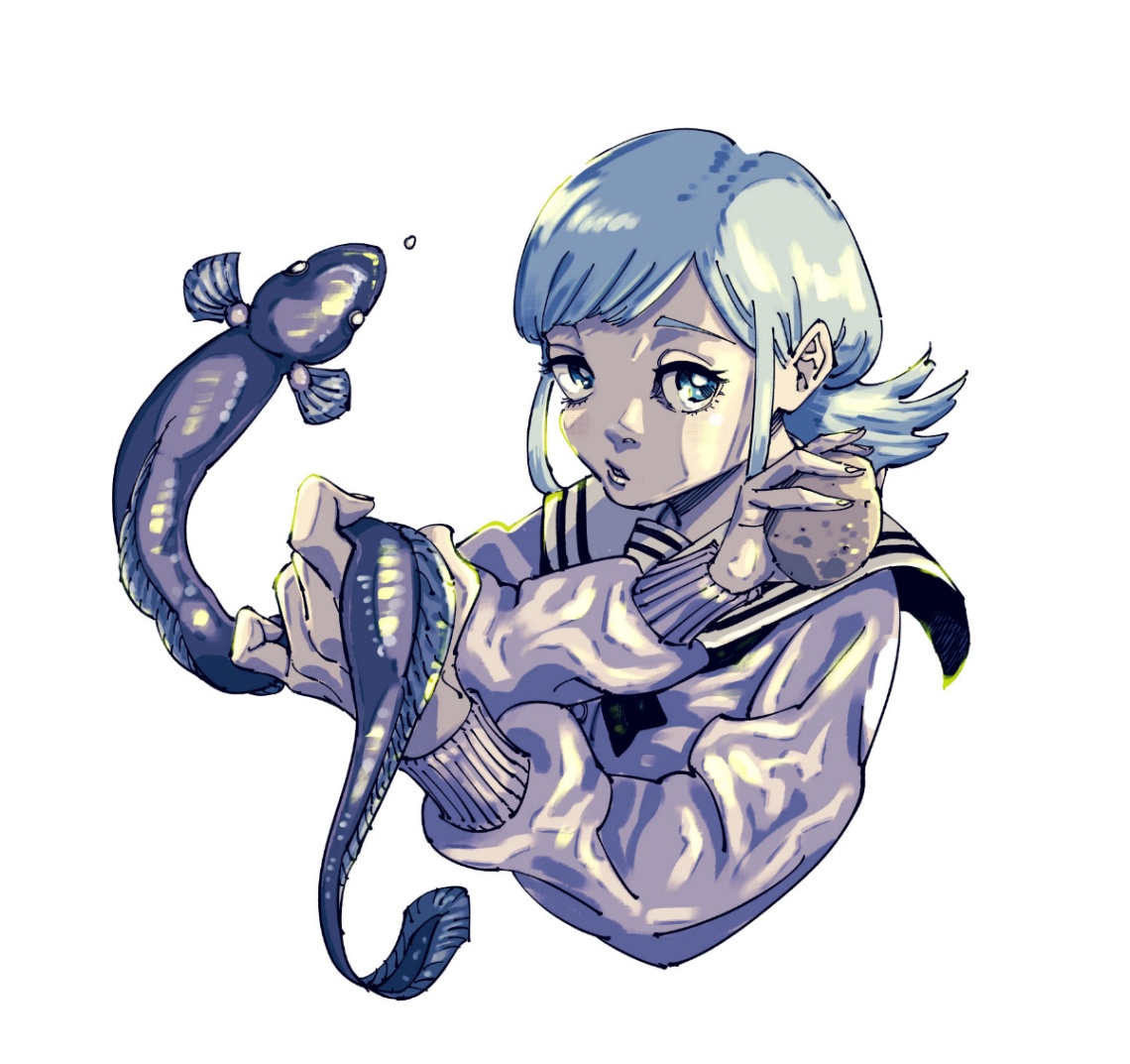 芥見下々さんが描き下ろした「さむわんへるつ」のヒロイン・くらげ（c）ヤマノエイ・芥見下々／集英社
