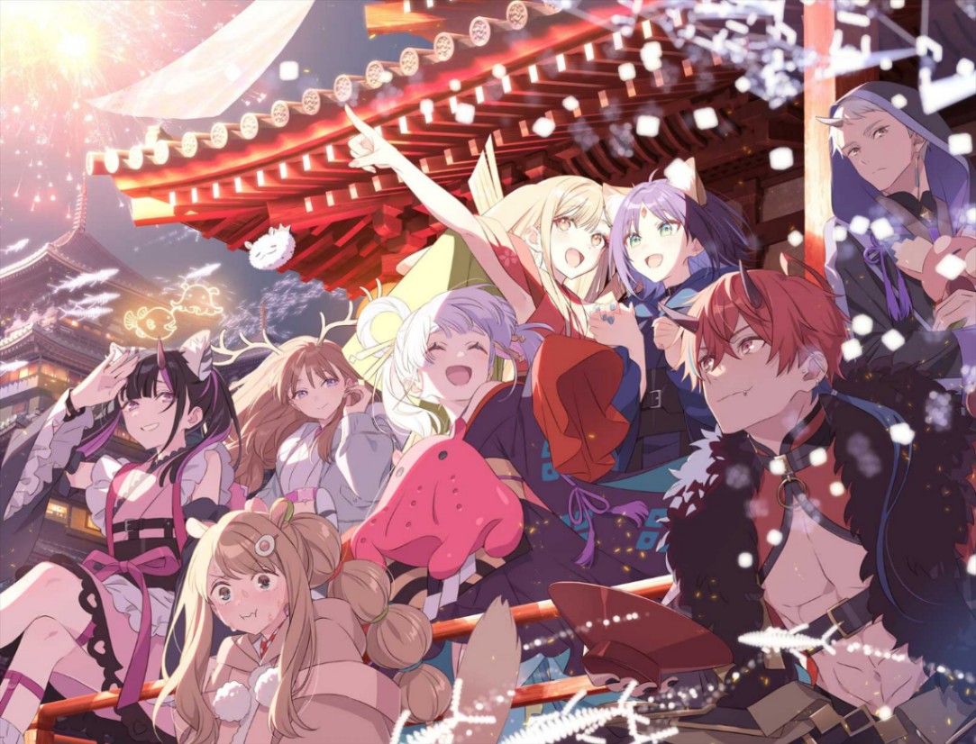 アニメ「超かぐや姫！」のブルーレイディスクのジャケットイラスト（c）コロリド・ツインエンジンパートナーズ
