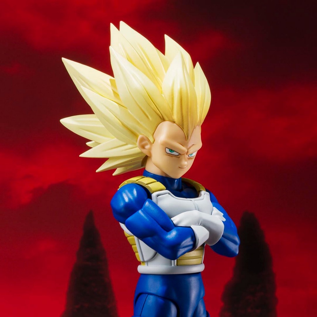 「ドラゴンボールDAIMA」のスーパーサイヤ人3ベジータのフィギュア「S.H.Figuarts スーパーサイヤ人3ベジータ-DAIMA-」（C）バード・スタジオ／集英社・東映アニメーション