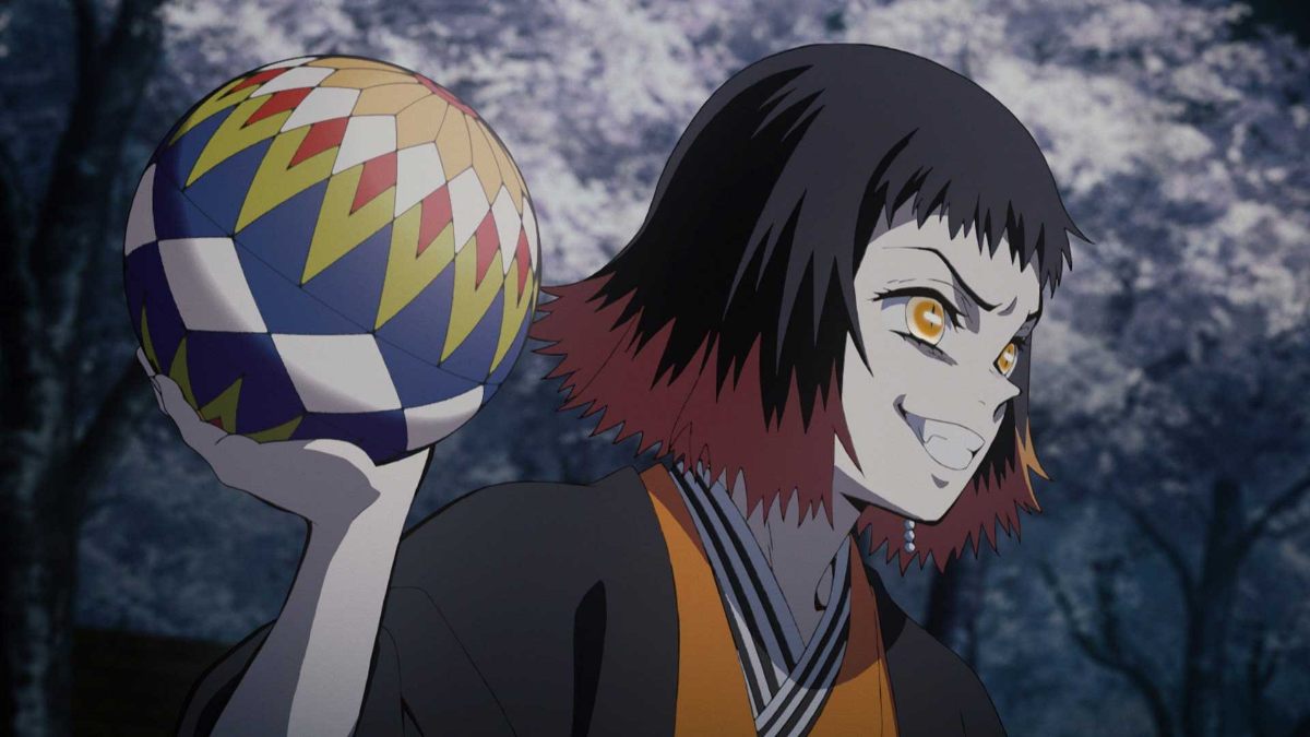 アニメ「鬼滅の刃」の「竈門炭治郎 立志編」の第9話「手毬鬼と矢印鬼」の一場面（C）吾峠呼世晴／集英社・アニプレックス・ufotable