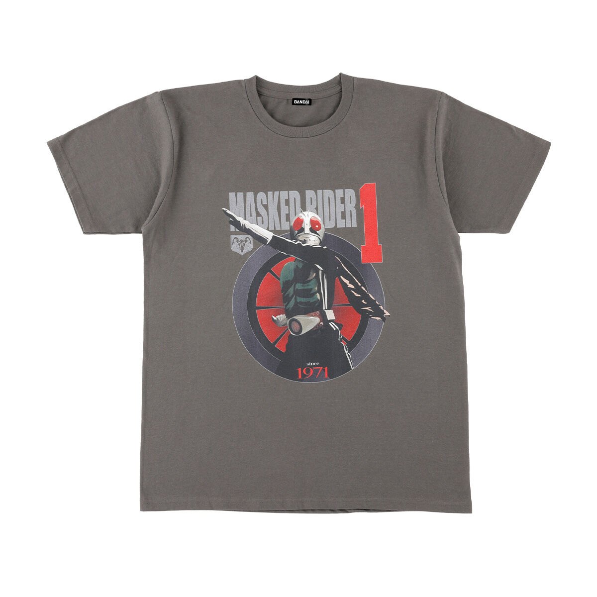 「仮面ライダー」シリーズのTシャツ「仮面ライダー ヴィンテージ風 Tシャツ」（C）石森プロ・東映