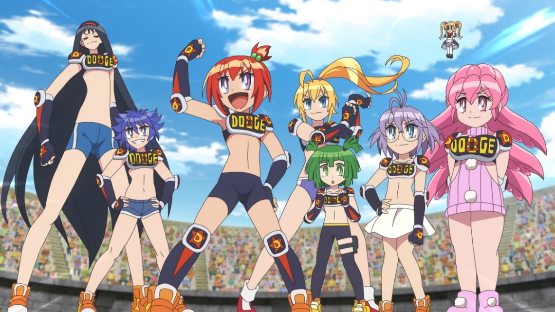 アニメ「炎の闘球女 ドッジ弾子」のPVの一場面（C）こしたてつひろ／小学館／ドッジ弾子製作委員会