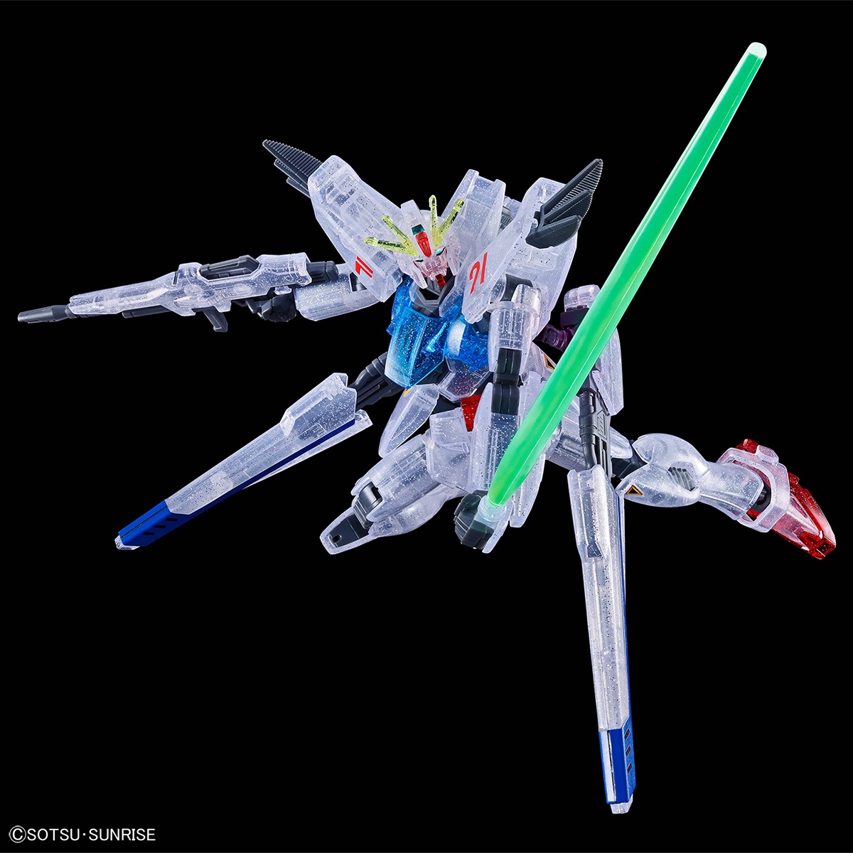 「機動戦士ガンダムF91」のガンプラ「HG 1／144 ガンダムF91 ［残像イメージクリアーVer.］」（C）創通・サンライズ
