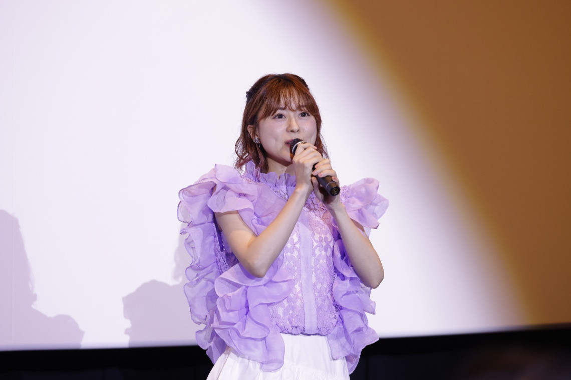 アニメ「青春ブタ野郎はゆめみる少女の夢を見ない」のリバイバル上映に登場した水瀬いのりさん