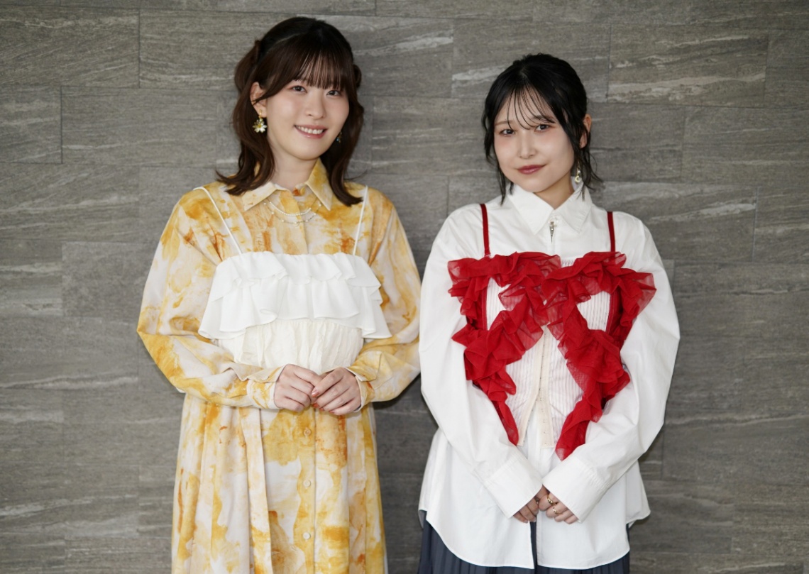 アニメ「ふつつかな悪女ではございますが~雛宮蝶鼠とりかえ伝~」に出演する石見舞菜香さん(左)と川井田夏海さん