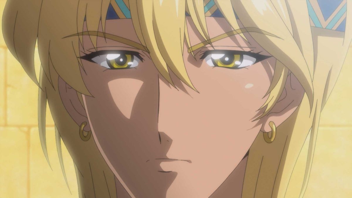 アニメ「天は赤い河のほとり」の第1話「別れと出会いのキス」の一場面(C)篠原千絵/小学館/アニメ「天は赤い河のほとり」製作委員会