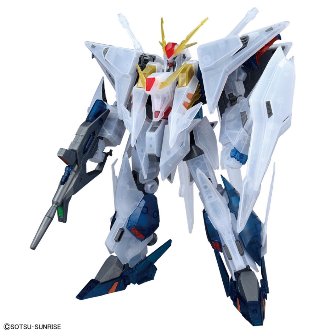 「機動戦士ガンダム 閃光のハサウェイ」のΞガンダムのガンプラ「HG 1／144 Ξガンダム［クリアカラー］劇場公開記念パッケージ」（C）創通・サンライズ
