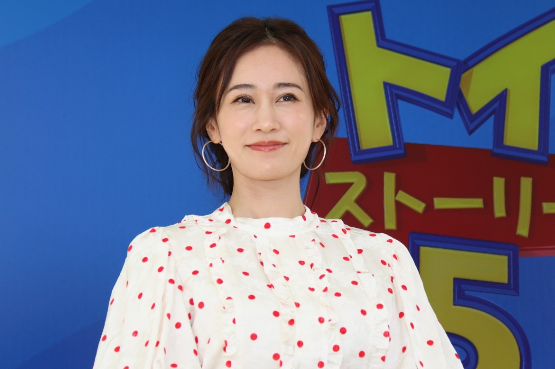 「トイ・ストーリー5」のSHIBUYA109（東京都渋谷区）でのイベントに登場した前田淳子さん