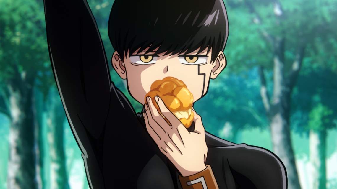 アニメ「マッシュル-MASHLE-」の第3期「三魔対争神覚者最終試験編」のPVの一場面（C）甲本 一／集英社・マッシュル製作委員会