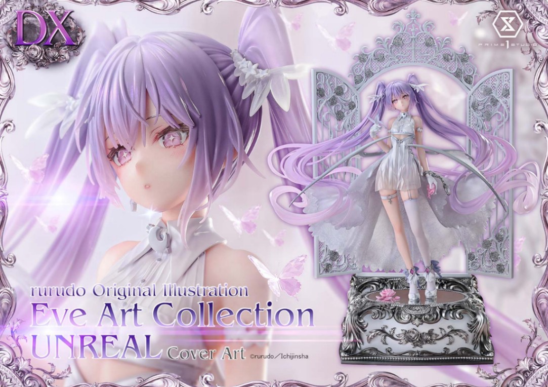 イヴのスタチュー「コンセプトマスターライン rurudo氏オリジナルイラスト イヴ UNREAL カバーアートver. DX ボーナス版」（C）rurudo／Ichijinsha