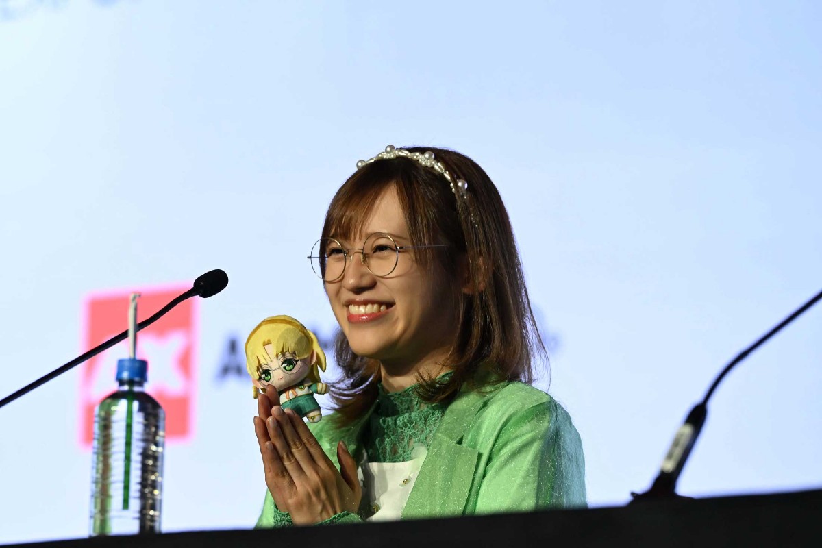 「Anime Expo 2026」で行われた「魔法騎士レイアース」のワールドプレミアに登場した鳳凰寺風役の高橋李依さん (C)CLAMP・ST/講談社・TMS・テレビ朝日