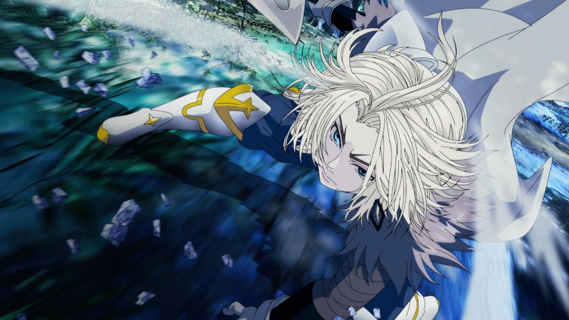 アニメ「追放された転生重騎士はゲーム知識で無双する」の一場面(C)猫子・武六甲理衣・じゃいあん・講談社/「追放された転生重騎士はゲーム知識で無双する」製作委員会