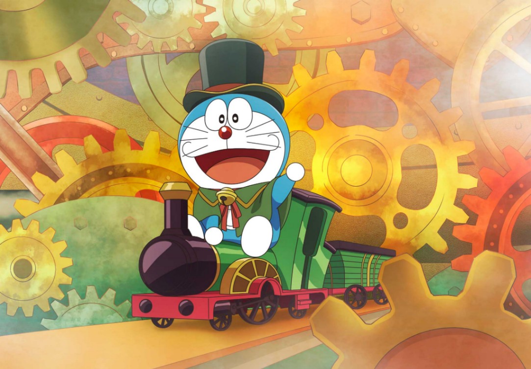 アニメ「ドラえもん」の劇場版最新作「映画ドラえもん のび太の蒸気時間車」のビジュアル（C）藤子プロ・小学館・テレビ朝日・シンエイ・ADK 2027